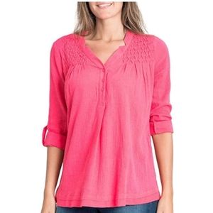 Bandolino Boho Tunic Gauze Top Medium